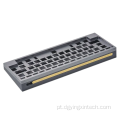 5 eixos de usinagem em teclado mecânico placa de alumínio anodizada